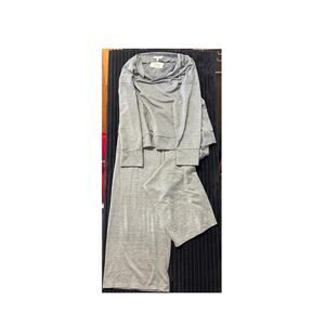Haven Well Within Soft Washable Lounge Outfit – Women’s XL Top & L Bottom, Gray